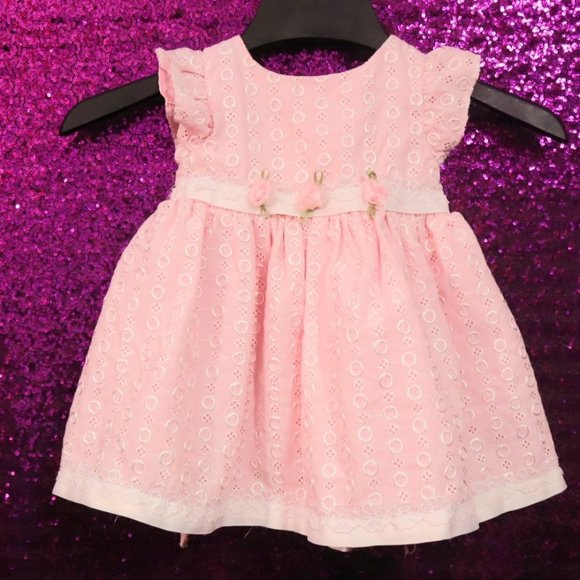 Rosa Dress - Pink Lily Garden Eyelet